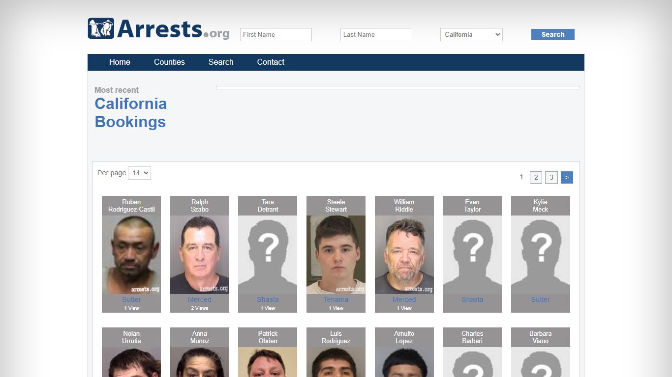 California Arrests and Inmate Search